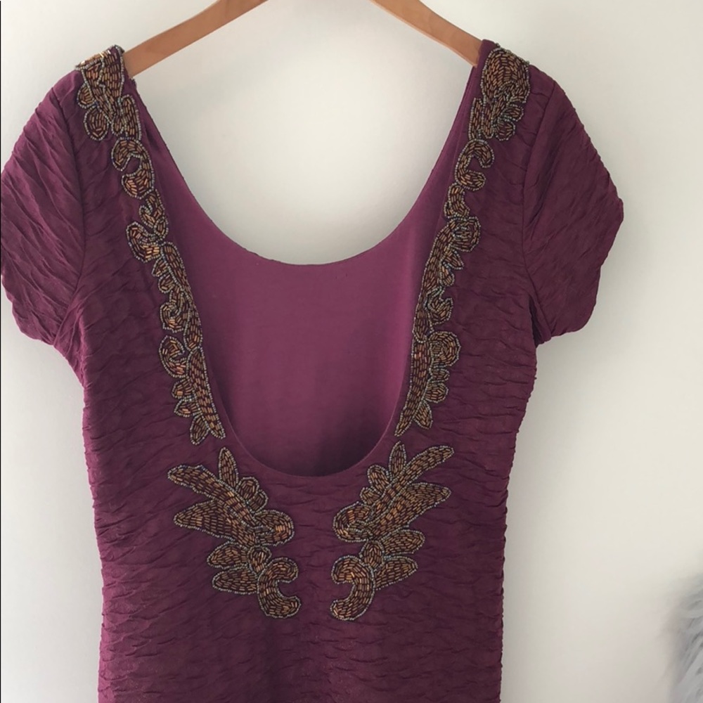 FREE PEOPLE beaded low back dress❤️